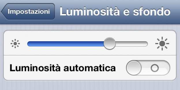 Regolare La Luminosit Dello Schermo Su Iphone Gs S Ipad Ipad Mini