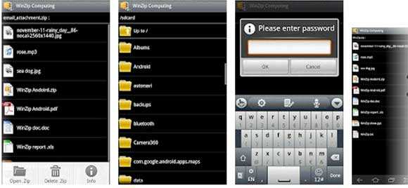 zip file winzip android