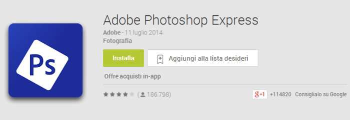 adobe photoshop express photo editor android