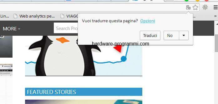 traduzioneautomaticagooglechrome