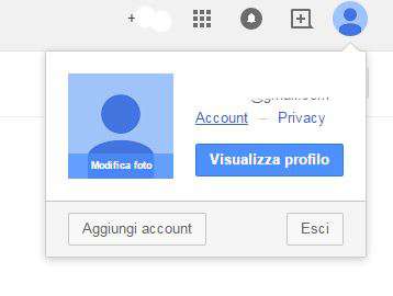 cancella account gmail