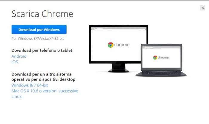 come scaricare google chrome