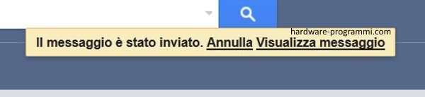 cancellare email inviata