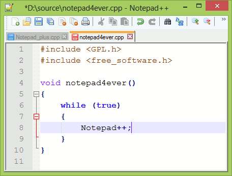 notepad plus plus