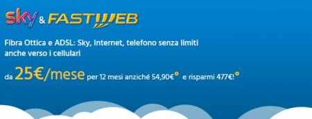 Offerta Sky e Fastweb Fibra Ottica ADSL Internet telefono senza limiti ...