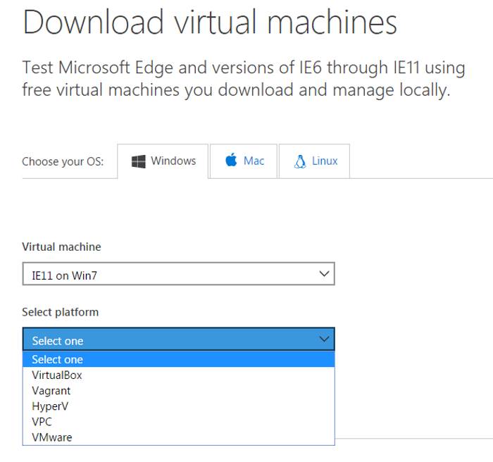 download macchine virtuali