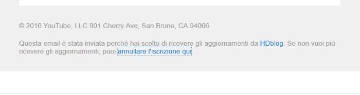 cancellare-iscrizione-email-youtube
