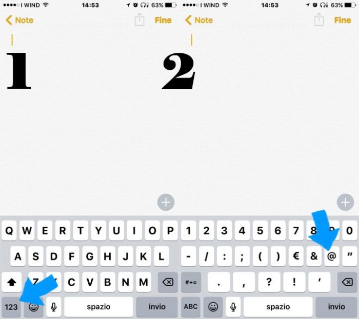 Come fare chiocciola Tastiera simbolo email MAC PC Windows cellulare ...