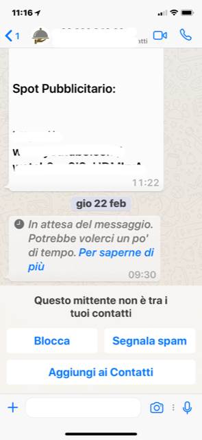 come bloccare messaggi spam whatsapp