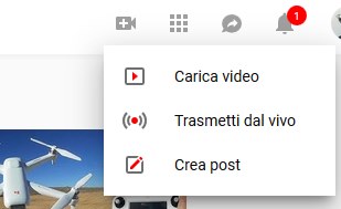 caricare video youtube