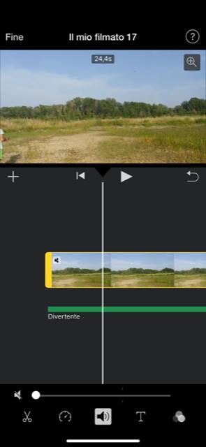 togliere audio video imovie (7)