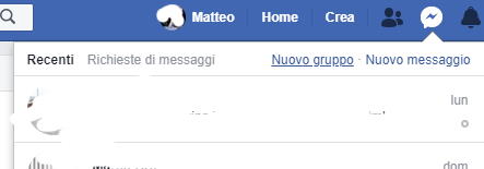 gruppo facebook chiamate